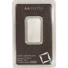 20 Gram Platinum Bar - Valcambi Suisse - 999 5 Fine In Sealed Assay