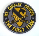 1st Cavalry Division The First Team  3   Us Army Military Patch P5117  E