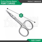 Curved Cuticle Scissor 3 5    Arrow Point Super Sharp Manicure Pedicure German Gr