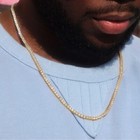 Men s Women s 14k Yellow Gold Plated 3mm Round 5a Cz Iced Tennis Chain Necklace