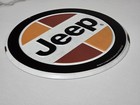 Metal Embossed Jeep 4x4 Wall Hanging Round Vintage Style Sign Decor 6 75 