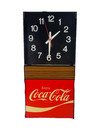 Vintage 1960s70s Coke Coca-cola Lighted Clock Works Light Sign Soda Pop