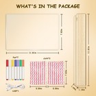 Led Acrylic Message Board 11 8 x7 9  Light-up Dry Erase Board - Rechargeable    