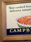 Vintage Campbells Pork And Beans Trolley Car Overhead Advertising Cardboard Sign