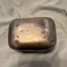 Vintage Hinged Metal Snuff Box Floral Engraving Engraved Snuff Box