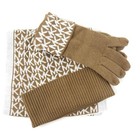Michael Kors Mk Logo Knit 3-piece Gift Box Set Scarf  Hat   Gloves