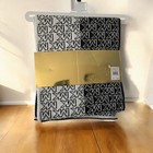 Michael Kors Women s Mk Logo Scarf And Hat Set Black White Gift Box
