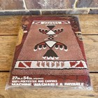 Vintage 1970s Red Heart Latch Hook Canvas Only - Indian Design  6671-02