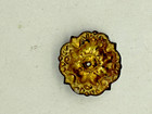 Antique Stamped Brass Decorative Piece From Clock Case  1  Dia     cm113-3611 