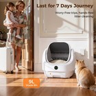 Open-top Automatic Litter Box  Odor Control  Ready To Use  Self Cleaning Litter