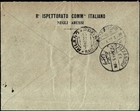 Ethiopia 1923 Registered Cover Mixed Franking Addis Ababa To Milan