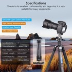 73  Carbon Fiber Tripod Professional Camera Tripod W 46mm Ball Head Load 25kg
