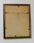 Vintage Sacred Heart Of Jesus Embossed Glossy Print Wooden Frame 8 X 10