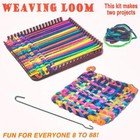 Retro Weaving Loom Kit Includes Supplies For Two Potholders Family Craft