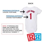 Personalized Cleveland Indians Gerber Baby Onesie   Cotton White Custom Bodysuit
