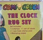 The Big Comfy Couch Clock Rug Set Stamps   Pad Molly Loonette Vintage New Sealed