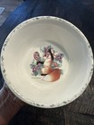 Vtg Pfaltzgraff Fox Baby Dish Set Divided Plate Bowl Cup All Around Grapevine