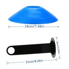 60 Pcs Disc Cones - Agility Small  Yellow  Blue  Green  Orange  Red  Purple 