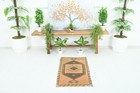 Turkish Door Mat Small Rug 2x3 Hand-knotted Vintage Oushak Mini Rug Carpet 910