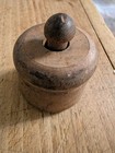 Vintage Antique Small Miniature Wood Butter Print Mold - Star Pattern Primitive