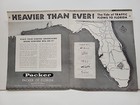 1935 Packer Outdoor Advertising Florida Map Fortune Print Ad Centerfold