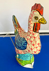 Cackling Hen Of Paradise Metal Lithograph Great Condition Marx  Wyandotte 
