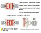 Led Red Exit Sign Light And Emergency Combo Ul Certified 90minutes Battery Back 