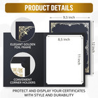 50 Pack Premium Black Certificate Holders 8 5 X 11 Inch Heavyweight 300gsm