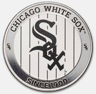 Mlb Chicago White Sox 1 Oz Silver Colorized Round  w  Box 