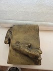 Vintage Brass Dog Bookends Pair Spaniel Decorative