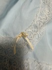Vintage Mayfair Baby Dress 6-9 Months Light Blue With Lace Detail