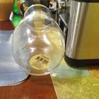 Ashland Clear Glass Hourglass Vase Glossy Finish Free Standing