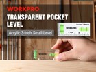 Workpro Small Level 3-inch Mini Level Tool Magnetic Level 2 Bubbles 90   180   Usa