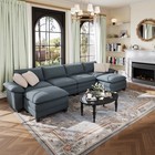 Modular Sectional Sofa Chenille Cloud Couch With Chaise And Cushion 6 5 4 1-seat