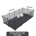 Lutf Pets Washable Guinea Pig Cage Liner C c 2x3 28x42 2 Pack Waterproof