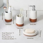 Ceramic Bathroom Accessories Sets  4 Pcs soap Dispenser  Toothbrush Holder  T   