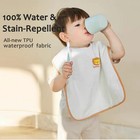 Large Waterproof Absorbent Towel Bibs For Toddlers Aged 1-6 Years Unisex