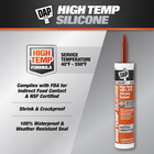 High Temp 100  Rtv Silicone Sealant  10 3 Oz  Red  7079808013 