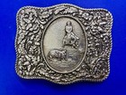 Rodeo Cowboy Calf Roping Trophy Vintage 1974 Belt Buckle Western Prod Co 