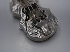 Rare Solid Silver Violin Box Netherlands Dutch Silver Or Germany
