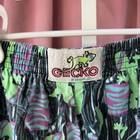 Vintage 90s Gecko Hawaii Baggy Neon Animal  Beach Pants - Youth Large 12-14