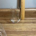Lot 3 Riedel Crystal Stemless Wine Glass Tumbler 5  Tall Tapered Barware
