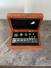 Vintage Wooden Box Apothecary Jeweler Scale Weight