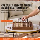 15  Solid Wood Chess Checkers Set Portable Chess Game Board With Drawer
