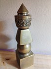 Vintage Brass 5 Element Pagoda Protection Figurine 6  Feng Shui