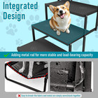 Dog Stairs For Car  6 Steps Foldable Dog Steps For Truck  Upgraded Non-slip Pet
