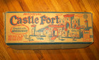 Boxed Complete Marx Medieval Castle Fort Play Set 1954 Knights Horses Cannons