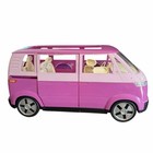 Vintage 02 Mattel Barbie Vw Volkswagen Microbus Pink Bus Van Horn Works Read