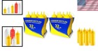 Plastic Squeeze Bottles  12 Count  Yellow  Wide Mouth  32 Oz Capacity
