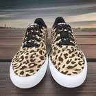 Adidas X Farm Rio Vulcraid3r Beige Leopard Skate Shoes Gw9185 - Women s Size 6 5